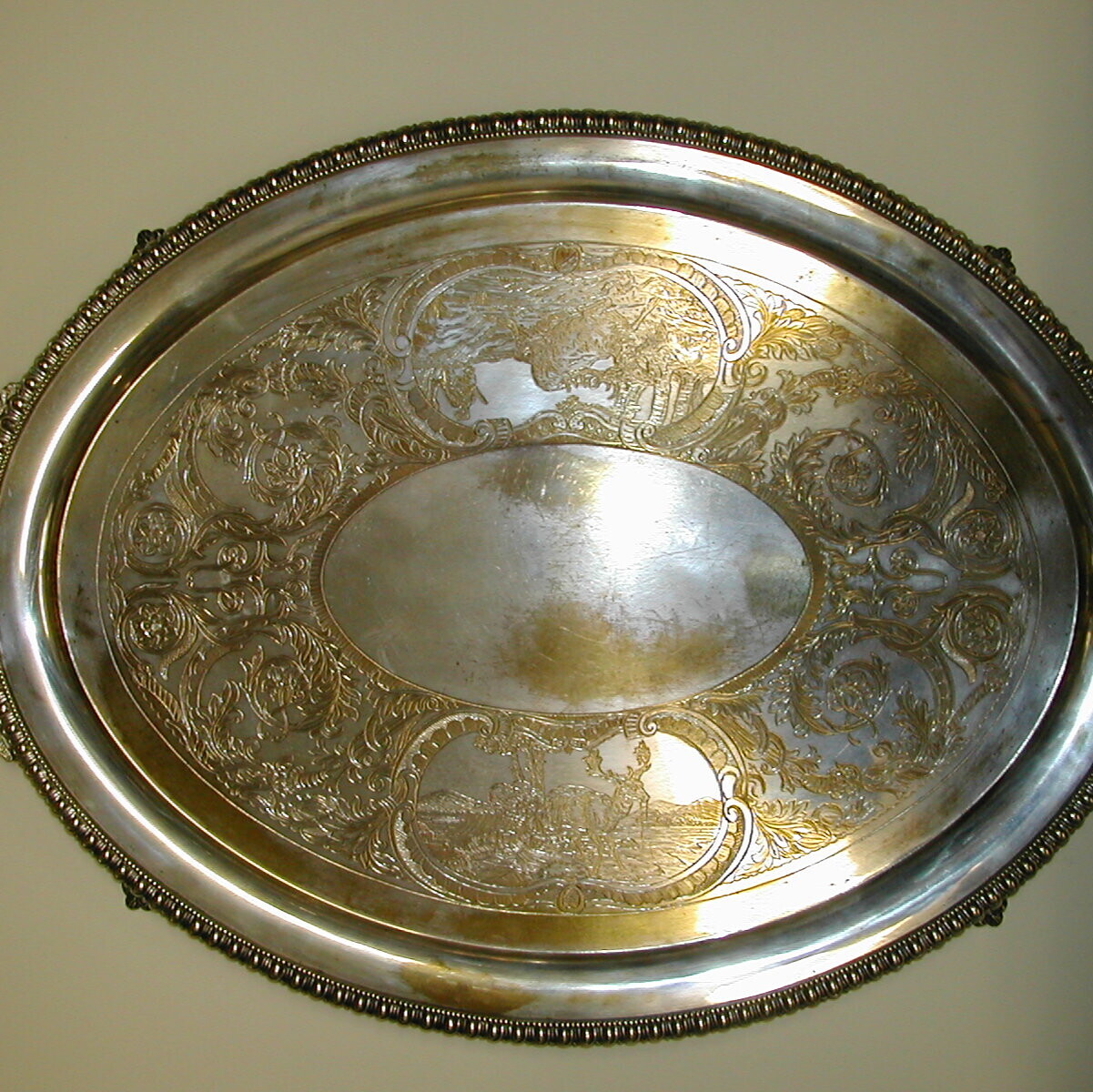 silver tray