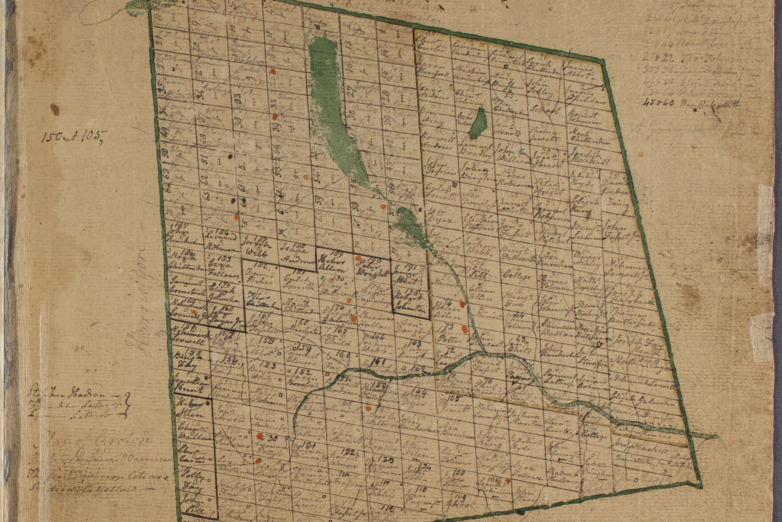 Hand-drawn Lotting Maps: A tale of two land surveyors and their close family relationship