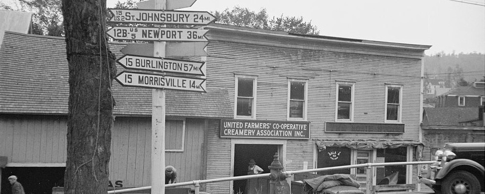 Milk Coop in Hardwick, late 1930s