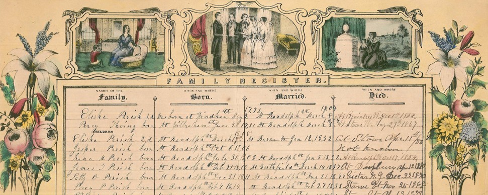 Parish family register.