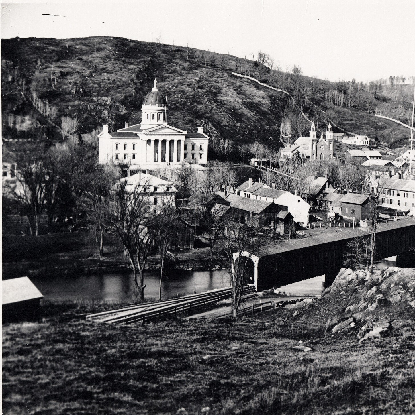 old photo of Montpelier, VT