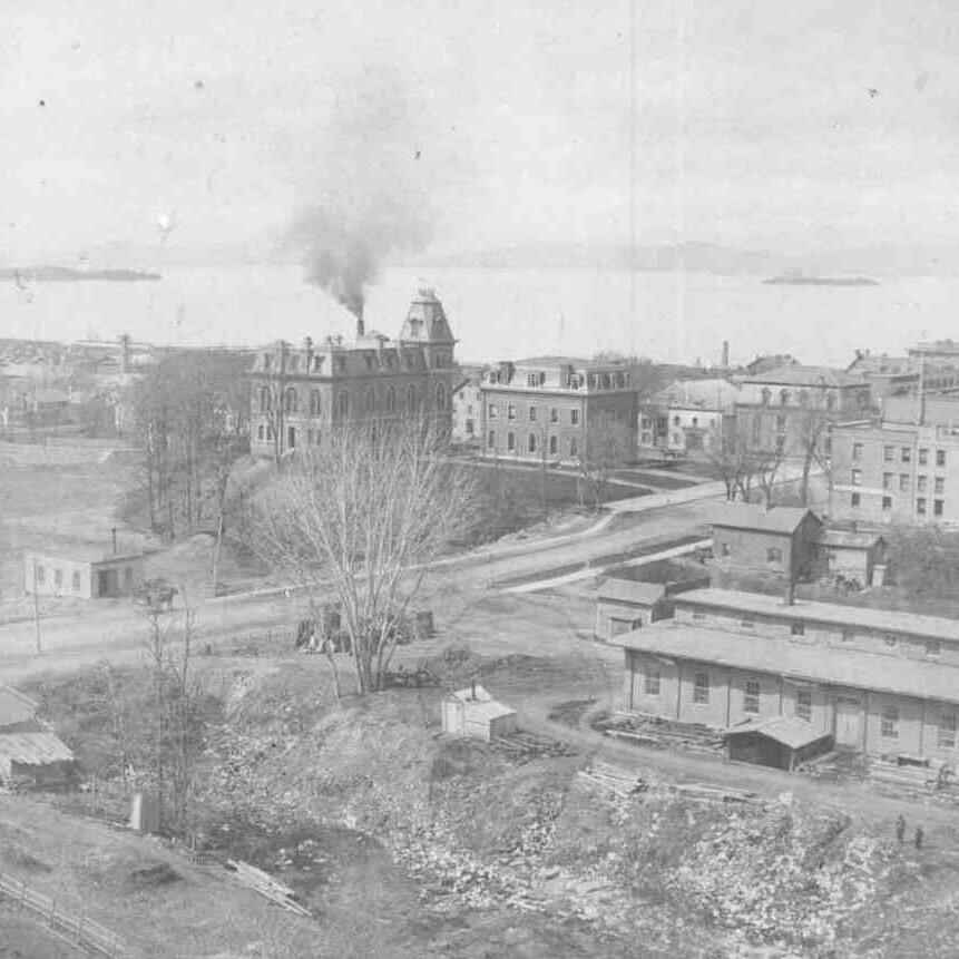 old image of ravine in Burlington