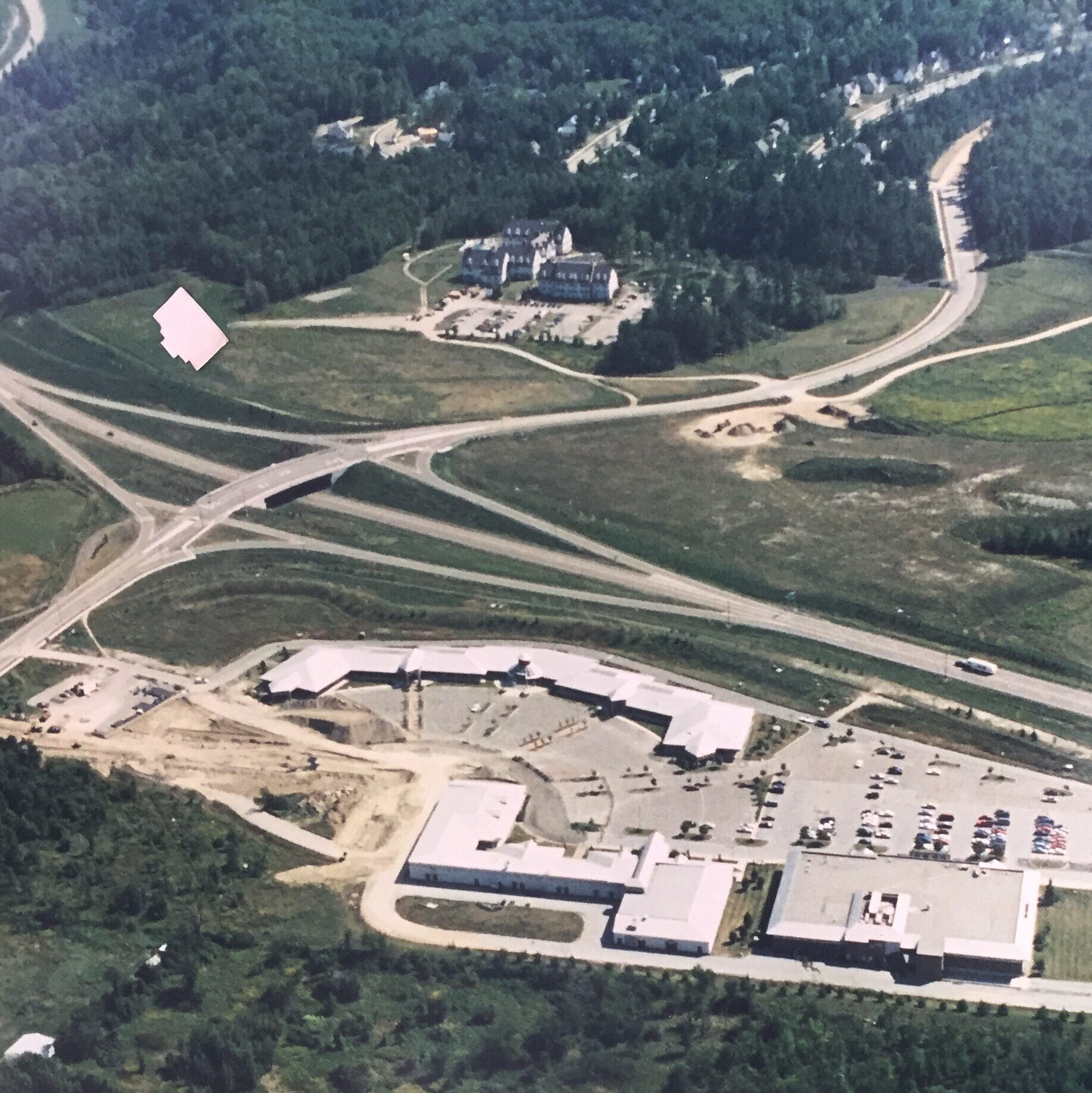 birdseye view of section of circumferential highway