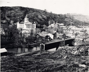 old photo of Montpelier, VT