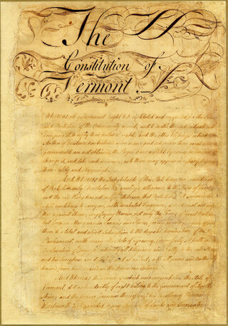 Constitution of the State of Vermont