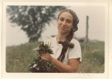 woman holding vegetables