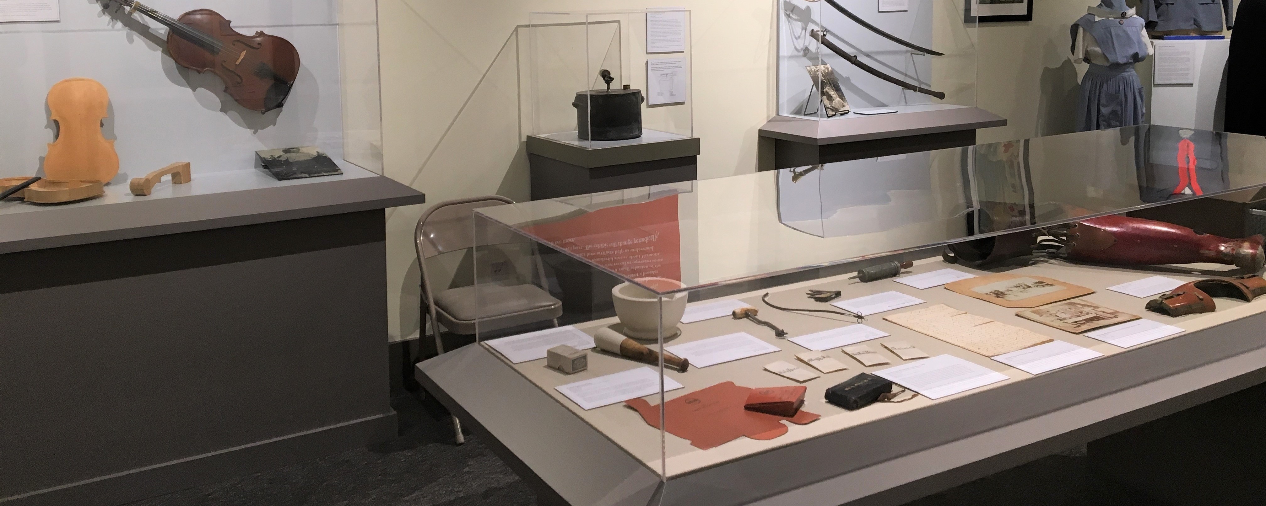 museum exhibit cases