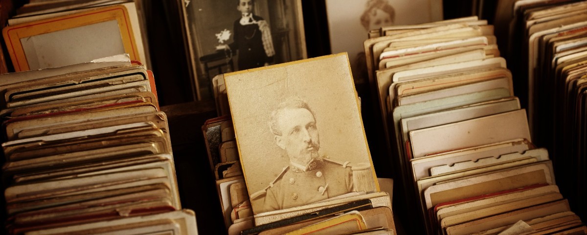 box of old photographs